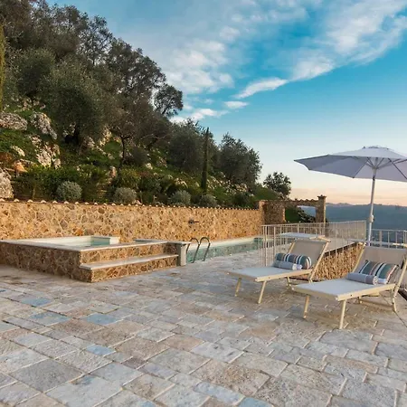 Charming In The Hills, Private Pool, Sea View, Dream Panorama ヴィラ *